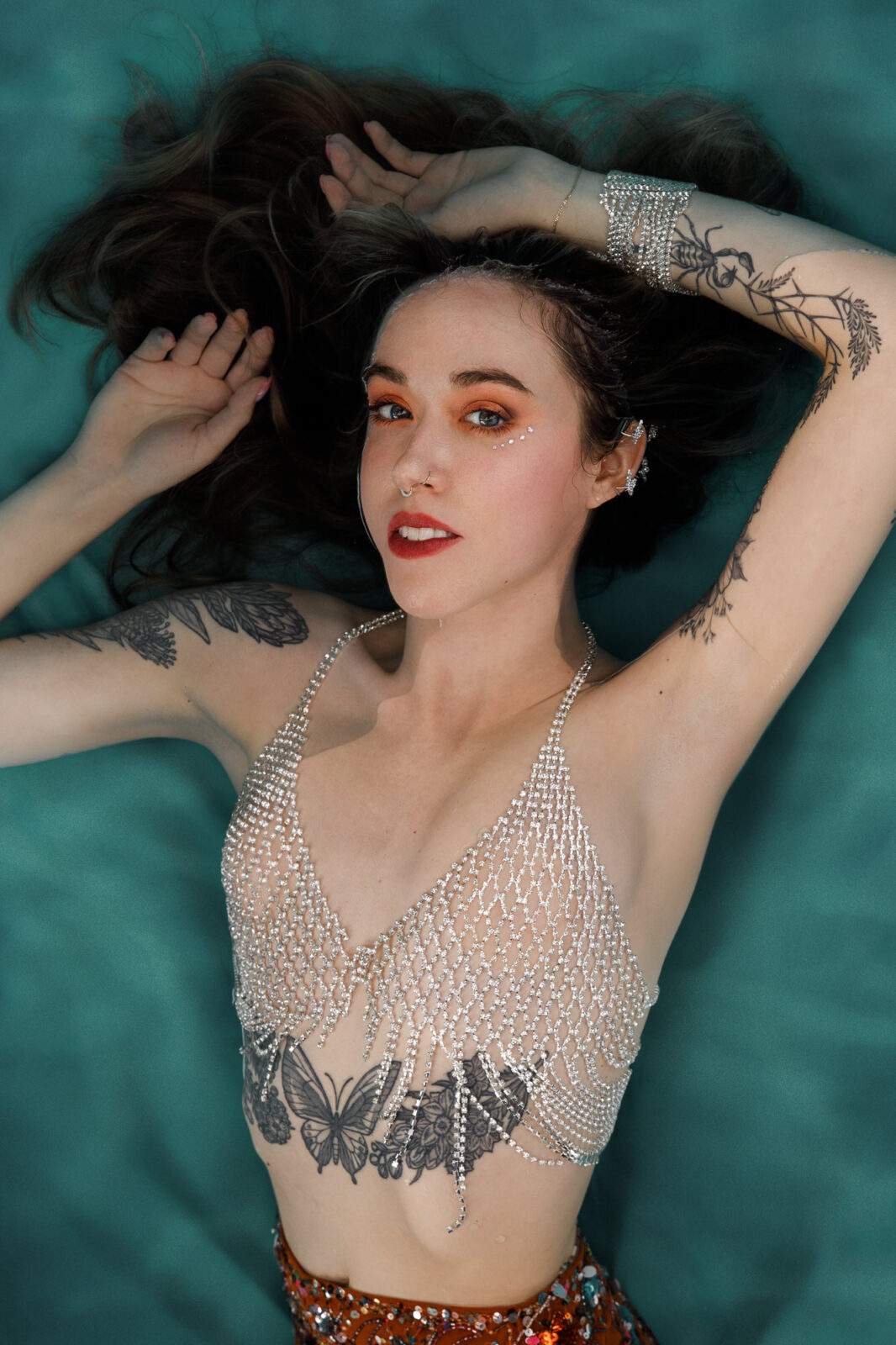 Taylor Swift Life of a Showgirl inspired water boudoir photography Fate of Ophelia