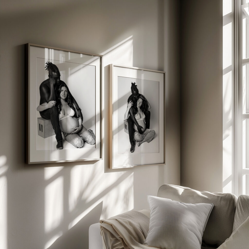 austin texas maternity photography wall art in frames
